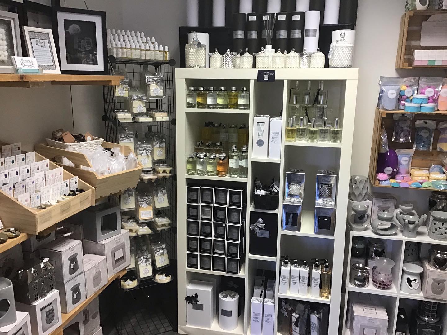 Selection of candles and room scents available at Myriad, Ellon