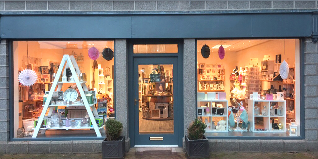 Myriad, Craft and Gift Shop in Ellon Shop Window Display