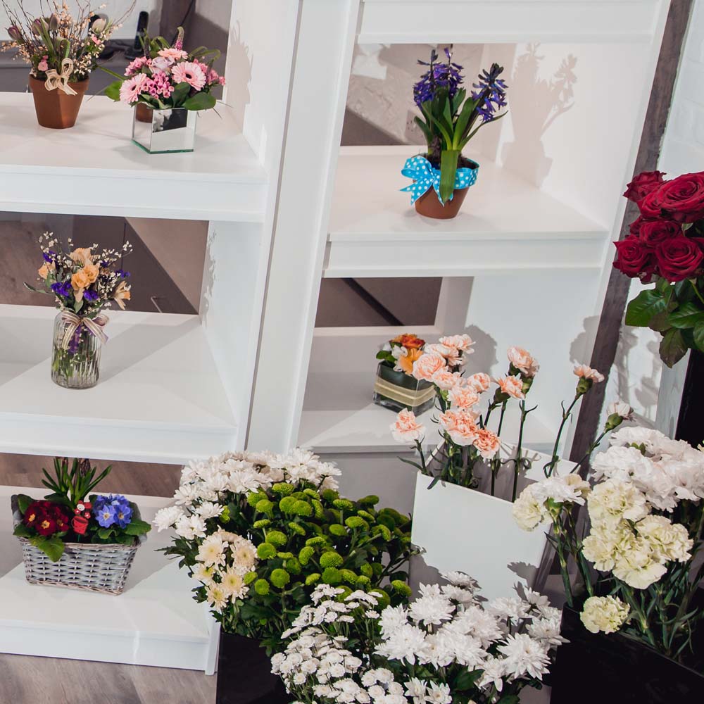 Shop display at Floral Request, Ellon