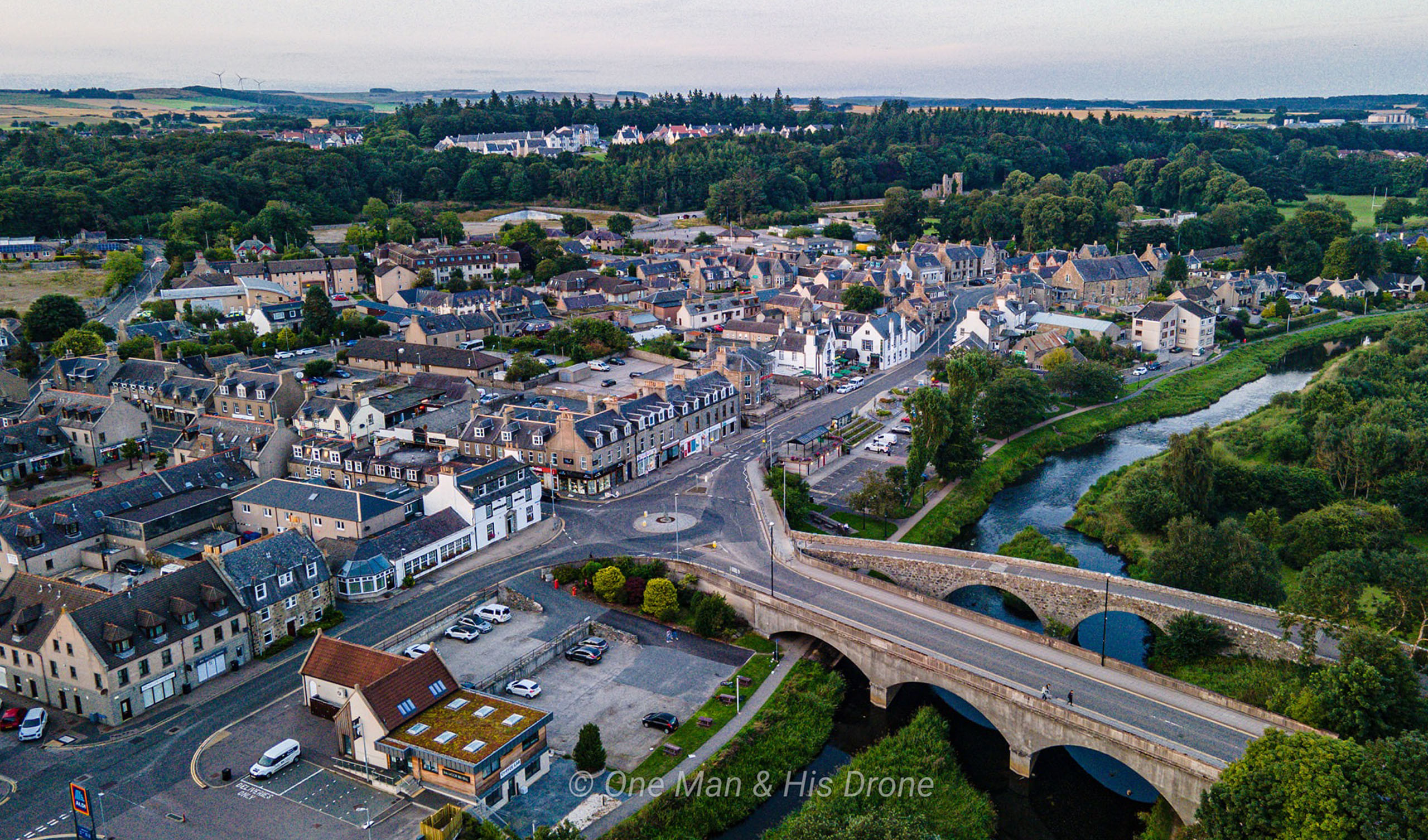 Photograph courtesy of One Man & His Drone - The town of Ellon, Aberdeenshire - Drone footage