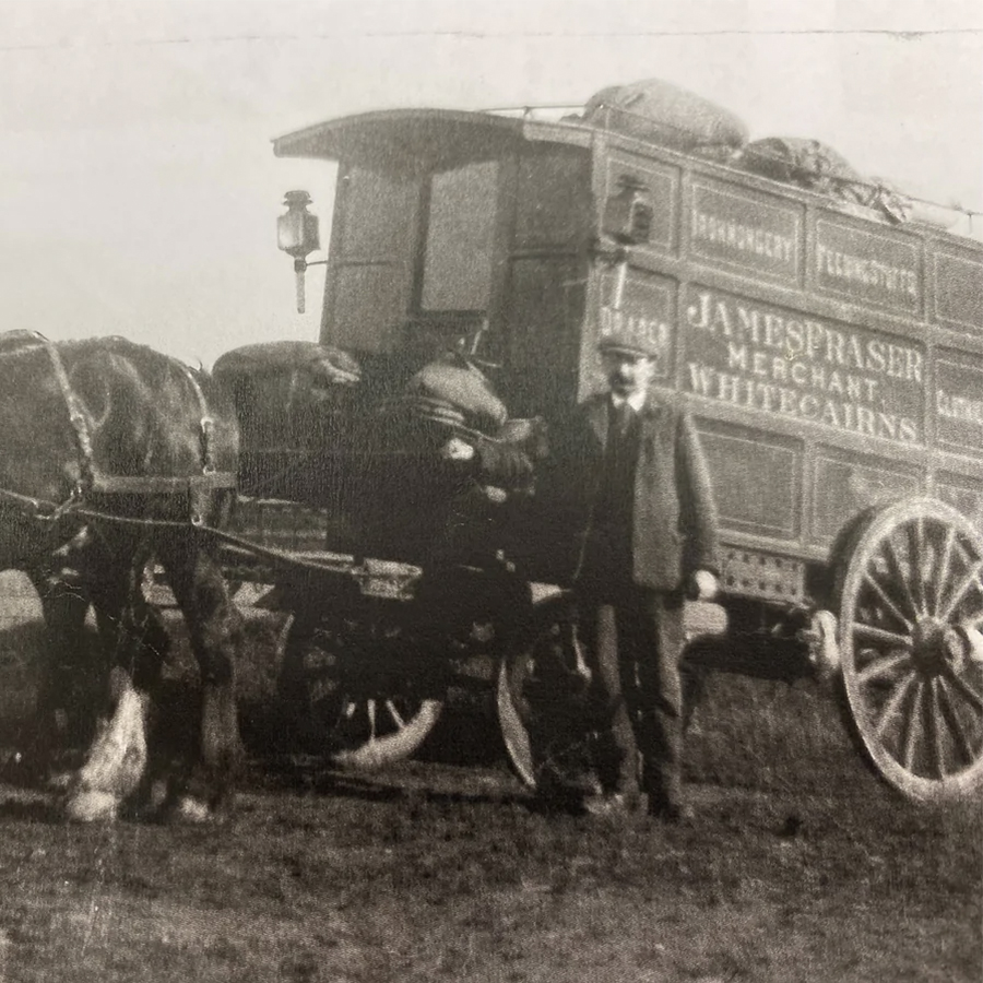 Frasers of Ellon History, cart and horse
