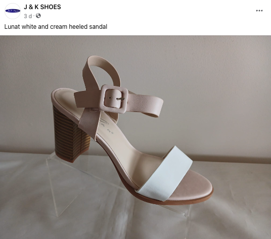 J&K Shoes, Ellon, Facebook Post